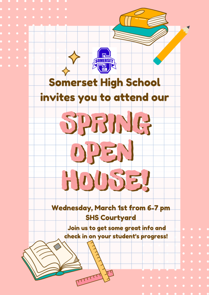 Spring open house graphic