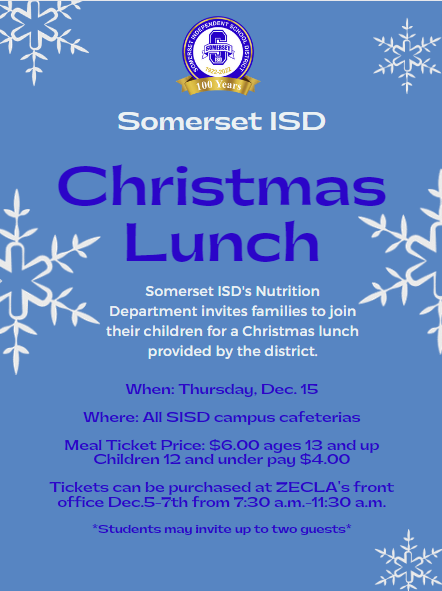 Christmas Lunch Flyer